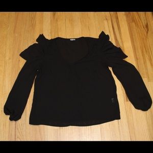 Black long sleeve blouse